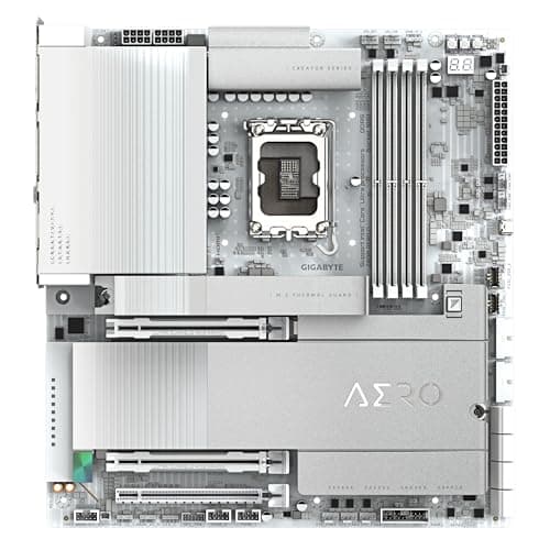 GIGABYTE Z890 AERO D Motherboard - Unterstützt Intel Core Ultra (Serie 2) CPUs, 16+1+2 Phasen VRM, bis zu 9500MHz DDR5 (OC), PCIe 5.0 M.2, Wi-Fi 7, Thunderbolt 5 Bild 4