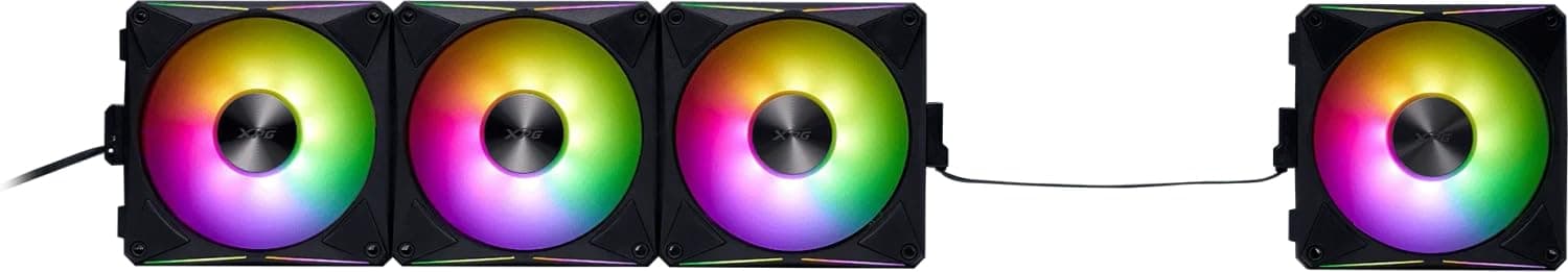 XPG L?fter HURRICANE MAG 120 120mm ARGB PWM Fan 4er Pack BK retail (75261543) Bild 8
