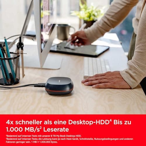 SanDisk Desk Drive SSD 4 TB (kompatibel mit Windows-Computer oder Macs, Desktop-Datensicherung, SSD-Geschwindigkeit, Lesegeschwindigkeiten bis zu 1.000 MB/s, exFAT formatiert, automatische Backups) Bild 8