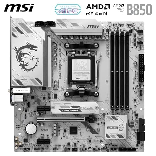 MSI B850M Gaming Plus WIFI6E Mainboard, mATX - Unterstützt AMD Ryzen 9000/8000 / 7000 Prozessoren, AM5 - DDR5 Memory Boost 8200+ MT/s (OC), PCIe 4.0 x16, M.2 Gen5, Wi-Fi 6E, 2.5G LAN Bild 4