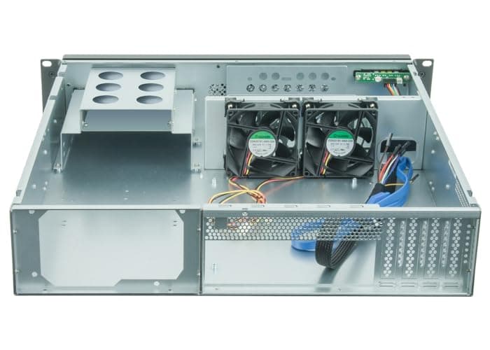 Chieftec UNC-210M-B Computergehäuse, Regal, Server, SECC, Micro-ATX, Schwarz, 2U Bild 6