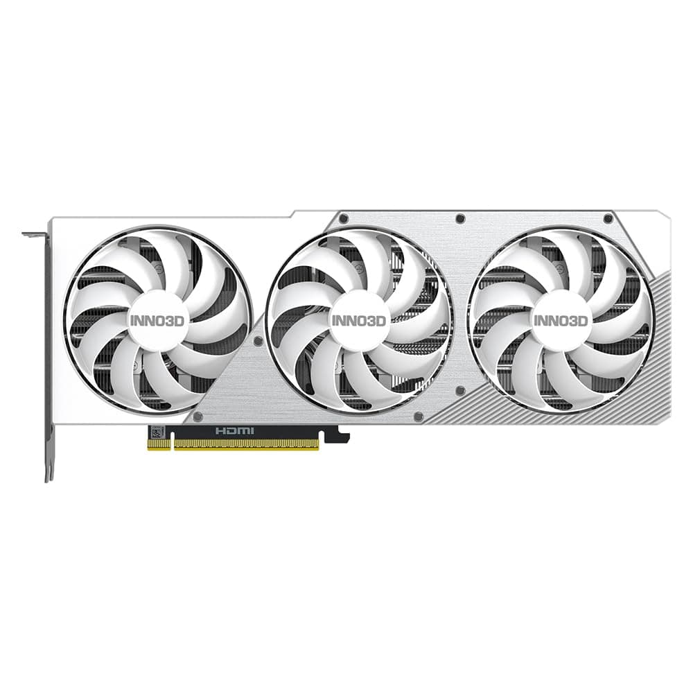 INNO3D NVIDIA GeForce RTX 5070 Ti X3 OC White 16GB GDDR7 Gaming Graphics Card (Triple Fan, 2 Slot, White, Reflex 2 RTX AI DLSS4) Bild 3