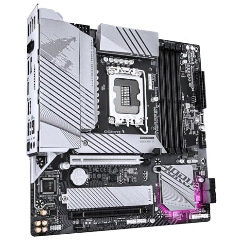 GIGABYTE B760M AORUS Elite WIFI6E GEN5 Mainboard – Unterstützt Intel Core Prozessoren der 14. Generation, 12+1+1 Phasen Digital-VRM, bis zu 5600 MHz DDR5, 2 x PCIe 4.0 M.2, Wi-Fi 6E, 2.5 GbE LAN Bild 6