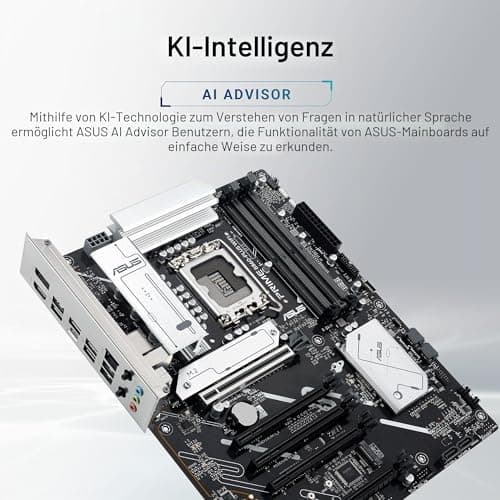 ASUS Prime B860-PLUS WiFi Gaming Mainboard Sockel Intel LGA 1851 (Intel B860, ATX, DDR5 Speicher, PCIe 5.0, 1x PCIe 4.0 M.2, WiFi 6E, Aura Sync) Bild 4