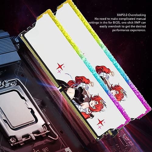 DDR4 RAM 3600 MHz PC4 28800, CL16 20 20 38 1,35 V Desktop-Speichermodul | XMP2.0 One-Click-Übertaktung für Gaming-PC | Zweikanal-Kit mit Aluminium-Kühlkörper (32 GB (2 x 16 GB)) Bild 8