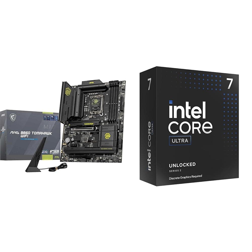 MAG B860 Tomahawk WiFi Mainboard + Intel® Core™ Ultra 7 265KF Prozessoren 20 cores MAG B860 TOMAHAWK WIFI Core Ultra 7 265KF