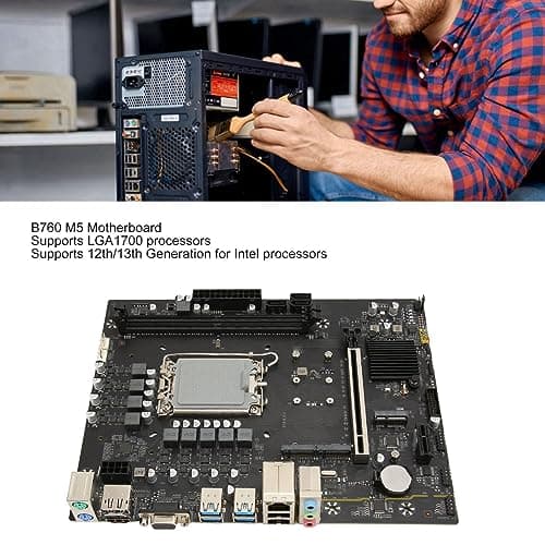 Gaming-Mainboard B760 M5, Unterstützt LGA 1700 Prozessoren, DDR5 Dual-Channel, PCIe 4.0, Ultraschnelle Konnektivität Bild 6