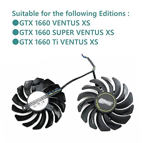 PLD09210S12HH 85mm Grafikkarten Lüfter Kompatibel mit MSI GTX 1660 GTX1660 SUPER 1660Ti VENTUS Leiser Kühler Lüfter Bild 4