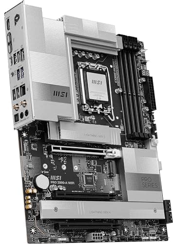 MSI PRO Z890-A WiFi ProSeries Motherboard (unterstützt Core Ultra Series 2 Intel Prozessoren, LGA 1851, DDR5, PCIe 5.0, M.2, SATA, 5Gbps LAN, USB Type-C, Wi-Fi 7, Bluetooth 5.4, Thunderbolt 4, ATX) Bild 8