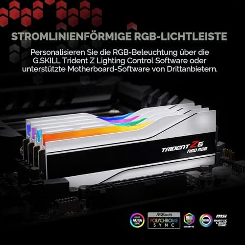 G.skill Trident Z Neo F5-6000j3036f16gx2-tz5nrw 32gb 2x16gb Ddr5 6000mhz Ram One Size 32GB (2x16GB) Weiss/opulenter Garten Bild 6