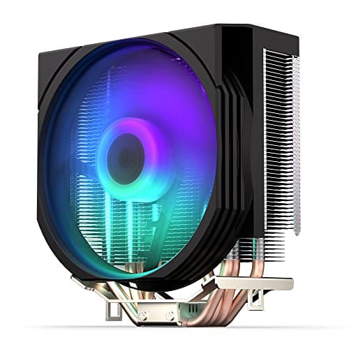 ENDORFY Spartan 5 MAX ARGB CPU Kühler 120 mm PWM, Prozessorkühler, leiser Tower Kühler, 4 Heatpipes, ARGB LED, AM5 AM4 LGA1700 Intel AMD, 180W TDP, Wärmeleitpaste enthalten