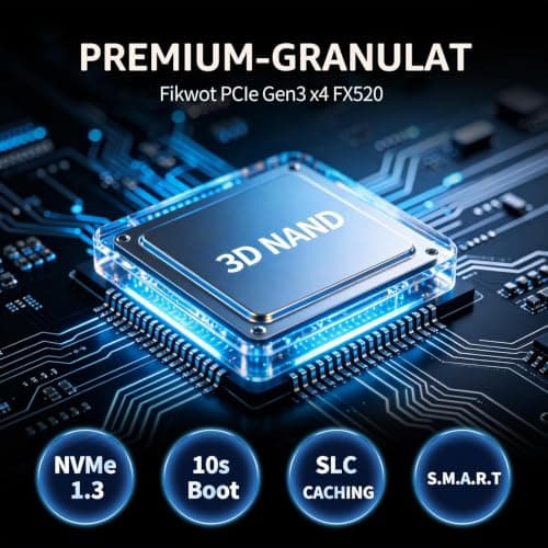 Fikwot FX520 128GB NVMe SSD M.2 2280 PCIe Gen3 x4, bis zu 1100 MB/s, interne SSD für Laptops und Desktop-PCs Bild 8