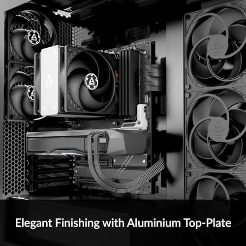 ARCTIC Freezer 36 CO - CPU Kühler mit Push-Pull für Intel & AMD, Single-Tower, zwei druckoptimierte 120 mm P-Lüfter, Doppeltes Kugellager, 200–1800 rpm, 4 Heatpipes, inkl. MX-6 Wärmeleitpaste Bild 4