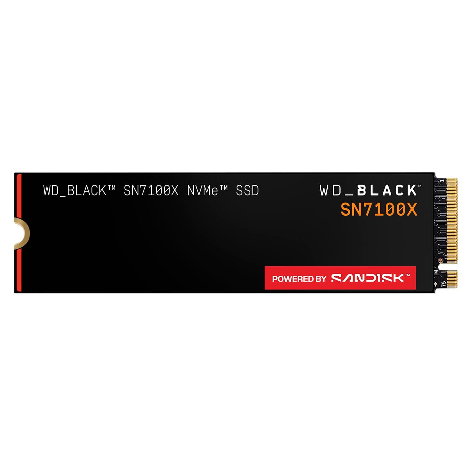 WD_Black SN7100X NVMe SSD 2 TB (Speicher mit Lesegeschwindigkeiten bis zu 7.250 MB/s, Offiziell lizenzierter Speicher für ROG Xbox Ally (X) und PC, PCIe Gen4, 1 Monat Xbox Game Pass Ultimate) SSD 2TB