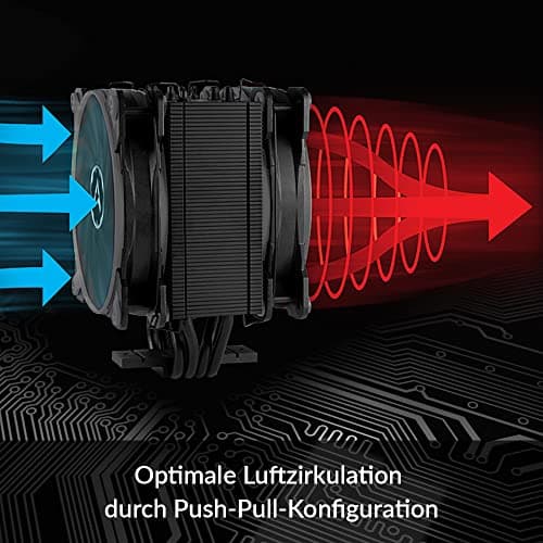 ARCTIC Freezer 34 eSports DUO - CPU Kühler, Tower CPU Luftkühler mit BioniX P-Serie Lüfter in Push-Pull, 120 mm PWM Prozessorlüfter, Intel und AMD kompatibel, LGA1700 kompatibel - Grau Bild 8
