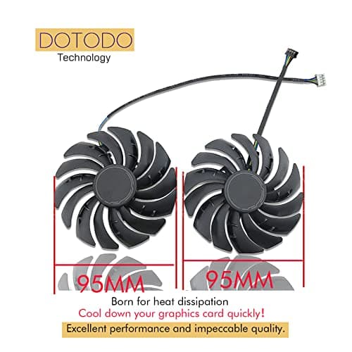95MM PLD10010S12HH GPU Lüfter für Grafikkarte Kühler für MSI RTX 3070 3060 VGA DC 12V 0,40A RTX 3060 Ti VENTUS 2X OC Lüfter Ersetzen Sie Den Kühler (Grafikkartenlüfter-AB) Bild 8