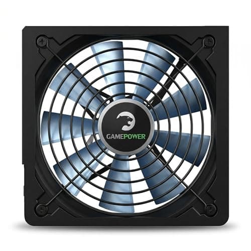 GAMEPOWER GP-650 ATX Netzteil, 650W, 80 Plus Bronze Zertifiziert, Ultra-leise 140-mm Lüfter, Aktive PFC-Effizienz, Effizienz von bis zu 85%, Gaming PC Power Supply Non-modular 650 Watt Bild 6