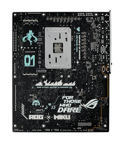 ASUS ROG Strix X870E-H Gaming WiFi7 Hatsune Miku Edition AMD ATX Mainboard (16+2+1 Leistungsstufen, DDR5, 4x M.2 Steckplätze, M.2 Q-Release, PCIe 5.0, WiFi 7, 2x USB4, USB 10Gbps Typ-C, Aura Sync RGB) Bild 8