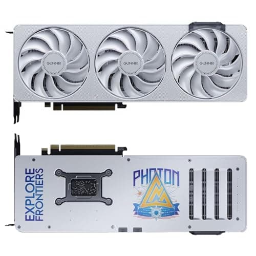 WEELIAO GUNNIR Intel Arc B570 Photon Grafikkarte, 10 GB GDDR6, 2670 MHz, 3 DisplayPort 2.1, HDMI 2.1, Triple Fan, Weiß (Weiß)