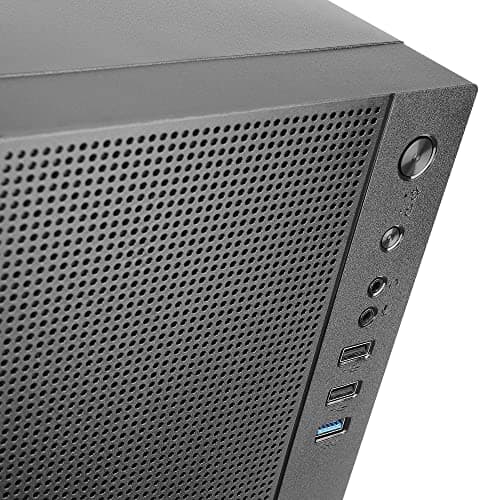 Tacens Anima AC5, Kompaktes Micro ATX PC Gehäuse, Front Mesh Kühlung, USB 3.0, Schwarz Bild 6
