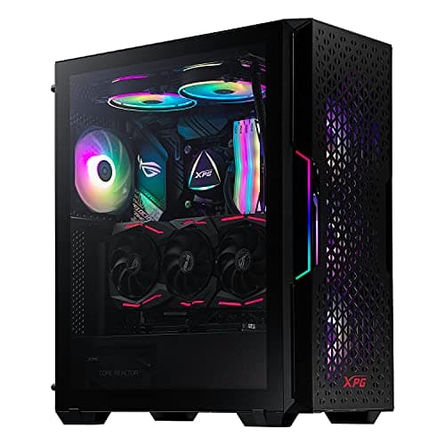 ADATA XPG STARKER Mid-Tower PC Chassis, ATX/Micro ATX, Mini-ITX, Tempered Glass Side Panel, I/O USB 3.0 Port, White, STARKER-WHCWW, One Size Bild 3