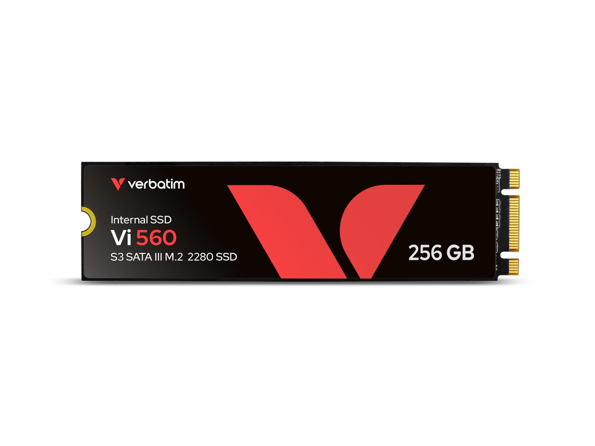 Verbatim Vi560 S3 M.2 SSD-Laufwerk 256GB - Interne Solid State Drive - 3D NAND-Technologie - blau Vi560 S3 SSD 256 GB SATA III M.2 2280 Bild 2