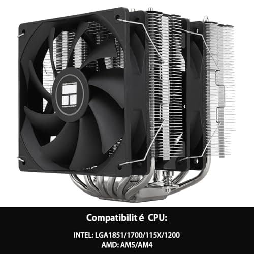 TR-Peerless Assassin 120 SE EXTREM CPU Kühlung, 6x6mm Heatpipes CPU Kühler, Doppeltürme und Doppelventilator Kühler, 1850RPM Geschwindigkeit, für Intel LGA1700/1851/115x Bild 6