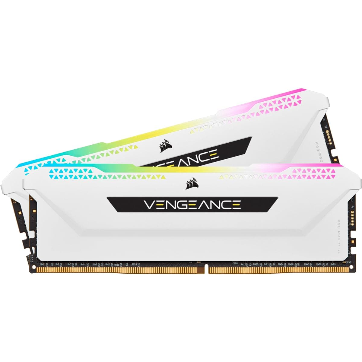 Corsair VENGEANCE RGB PRO SL 32GB (2x16GB) DDR4 Bis zu 3600MHz (PC4-28800) CL18 1.35V Desktop Memory - Weiß, CMH32GX4M2D3600C18W, 2 x 16 GB
