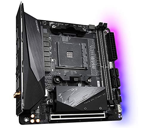 GIGABYTE B550I AORUS PRO AX Mainboard – AMD Ryzen 5000 CPUs, 8 Phasen VRM, bis zu 5300 MHz DDR4, 1xPCIe 4.0 + 1xPCIe 3.0 M.2, Wi-Fi 6E, 2.5GbE LAN, USB 3.2 Gen 2 Mini ITX Bild 6