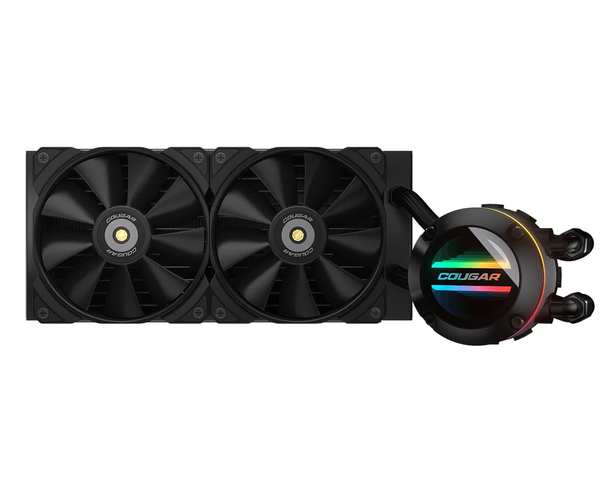 Cougar Poseidon GT 240 Hochleistungs-AIO All-in-One-CPU-Wasserkühlung, ARGB, Schwarz Bild 3