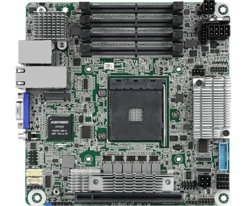 Asrock X570D4I-2T Mainboard AMD X570 AM4 Mini ITX Steckplatz Bild 2