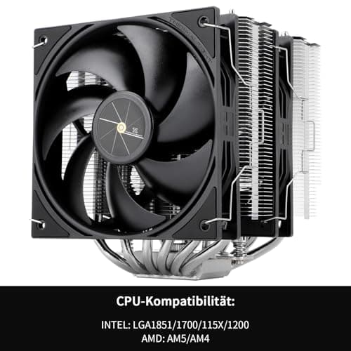 Thermalright Peerless Assassin 120 SE V3 CPU Luftkühler, 6 Heatpipes, Double Tower Doppellüfter, TL-P12 PWM Lüfter, Aluminium Kühlkörperabdeckung, für AM4/AM5,Intel LGA1851/1700/1150/1200(PA120SE V3) PA120 SE V3 Bild 6