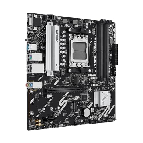 ASUS Prime A620AM-A-CSM Business Mainboard AMD A620 (DDR5, PCIe 4.0 & 4.0 M.2-Unterstützung, Realtek 1-Gb-Ethernet, DisplayPort, HDMI, USB 5 Gbit/s Typ A hinten & vorne, SATA 6 Gbit/s, Aura Sync) Bild 4