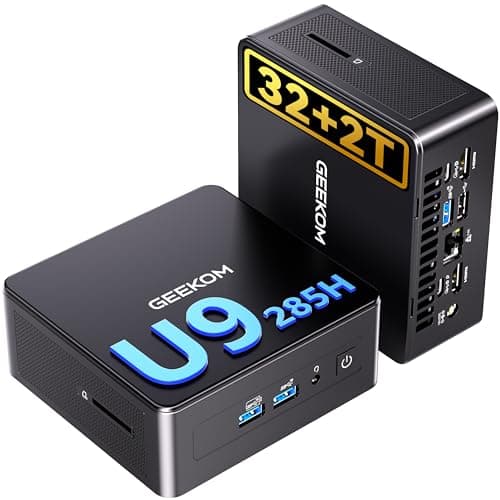 GEEKOM IT15 mit Intel Core Ultra 9 285H (15. Gen.), 32GB DDR5 RAM & 2TB SSD (max.128GB + 8TB), 99 Tops KI-Leistung | 8K 120Hz | WiFi 7– Vorkonfiguriert mit Windows 11, für Videobearbeitung/Gaming U9-285H(32GB+2T) Bild 2