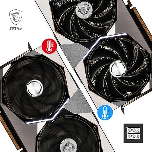 MSI GeForce RTX 4090 SUPRIM 24G Grafikkarte - 24GB GDDR6X (21Gbps/384-bit), PCIe 4.0 - TRI FROZR 3S (3 x TORX Fan 5.0), Gaming & Silent Mode, RGB - HDMI 2.1a, DisplayPort 1.4a Bild 6