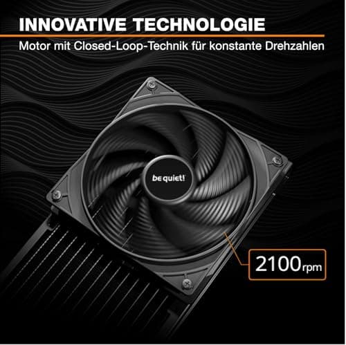 be quiet! Pure Wings 3 120mm PWM high-speed Lüfter, 3 Lüfter enthalten, hohe Höchstgeschwindigkeit, niedrige Mindestdrehzahl, optimierter Lüfterrahmen, außergewöhnlich hoher Luftdruck, sehr leise Bild 4