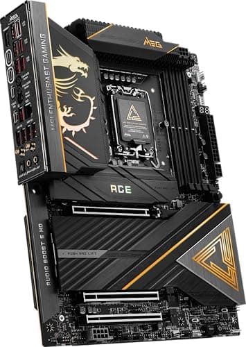 MSI MEG Z890 ACE Gaming Motherboard (unterstützt Core Ultra Series 2 Intel Prozessoren, LGA 1851, DDR5, PCIe 5.0, M.2, SATA, 10Gbps LAN, USB Type-C, Wi-Fi 7, Bluetooth 5.4, Thunderbolt 4, ATX) Bild 6
