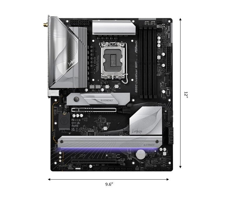 ASRock Mainboard B860 LiveMixer WiFi Bild 3