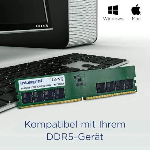 Integral 32GB DDR5 RAM 4800MHz DIMM PC-Desktop-Arbeitsspeicher-Modul 4800MT/s 32GB DDR5 Bild 6