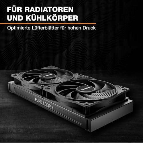 be quiet! Pure Wings 3 120mm PWM high-speed Lüfter, 3 Lüfter enthalten, hohe Höchstgeschwindigkeit, niedrige Mindestdrehzahl, optimierter Lüfterrahmen, außergewöhnlich hoher Luftdruck, sehr leise Bild 8