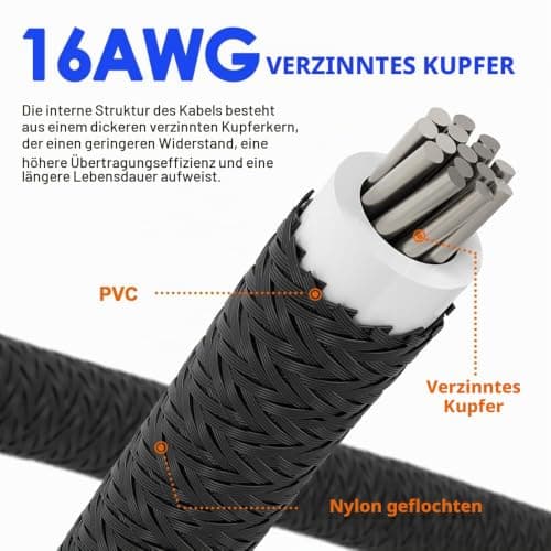 16 AWG PCIE 5.0 12VHPWR 600W 3x8 Pin auf 16Pin (12+4Pin) 90 Grad rechtwinkliges Adapterkabel für Grafikkarte RTX 4090 4080 3090TI 4070Ti (Typ A) Bild 8