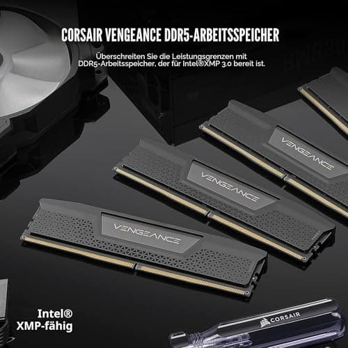 CORSAIR VENGEANCE DDR5 RAM 96GB (2x48GB) Bis zu 5600MHz CL40-40-40-77 1.25V Intel XMP 3.0 Desktop-Arbeitsspeicher – Schwarz (CMK96GX5M2B5600C40) 96GB (2x48GB) Schwarz Bild 4
