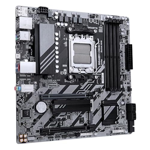 GIGABYTE B840M DS3H Mainboard – AMD Ryzen 9000 CPUs, 8+2+2 Phasen VRM, bis zu 8200 MHz DDR5, 2xPCIe 4.0 M.2, 2.5GbE LAN, USB 3.2 Gen 1 Bild 6