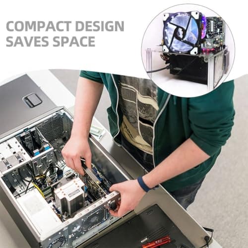 KALLORY Offenes Computergehäuse und Acryl mit Aluminiumlegierung Öffnen für Testing Components Leichte Installation und Hoher Festigkeit als PC Gehäuse und Grafikkartengehäuse Bild 6