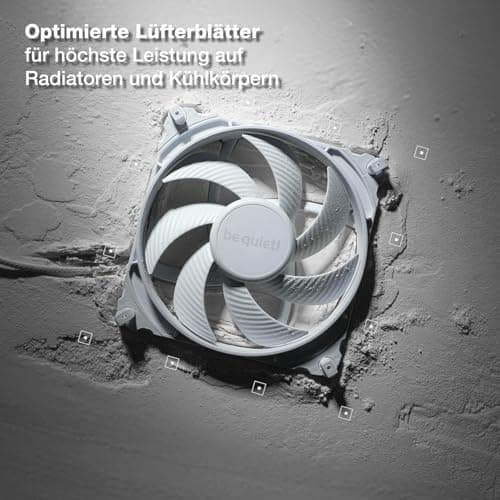 be quiet! Silent Wings 4 140mm PWM high-speed White Lüfter, optimierte Lüfterblätter, außergewöhnlich hohe Performance, maximaler Luftdruck, sehr leise, 6-Pol-Lüftermotor, Fluid-Dynamic-Lager, BL117 Bild 4