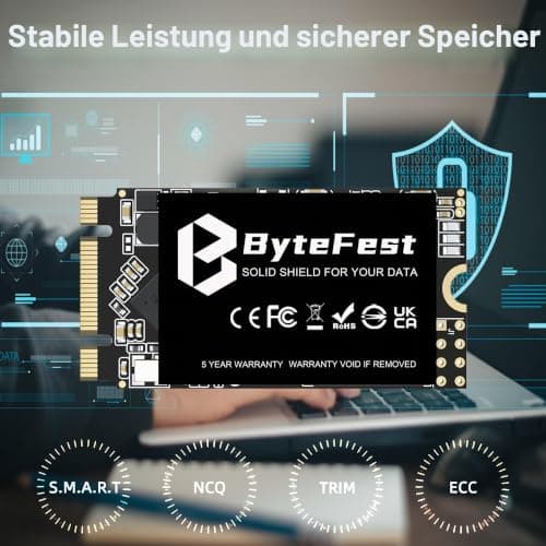 SSD 1TB M.2 2242 NGFF SATA III Interne SSD Festplatte für Schnelle Datenübertragung, Lesen bis zu 550MB/s, B+M Key (22x42mm) 1TB M.2 2242 NGFF SSD Bild 6