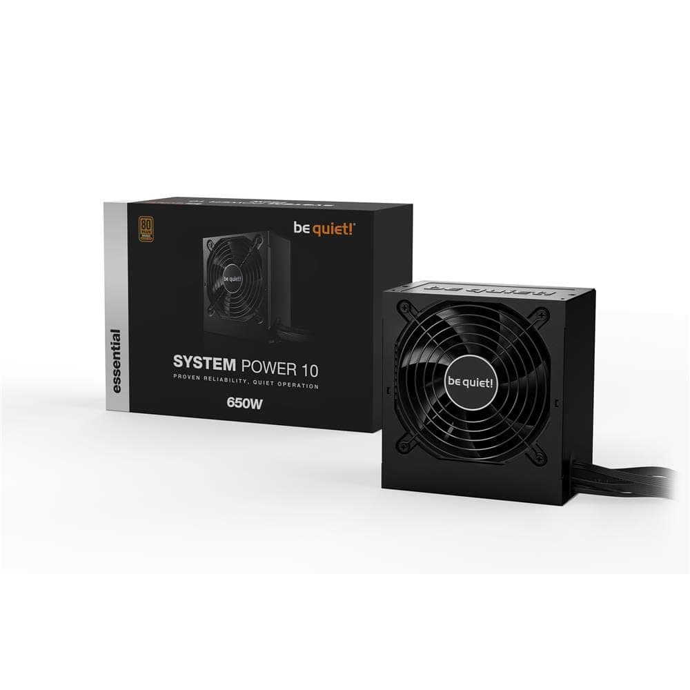 be quiet! System Power 10 650W, 80 Plus Bronze, leiser, temperaturgesteuerter 120mm-Qualitätslüfter, Unterstützung von leistungsstarken GPUs, Schwarze Flachbandkabel, BN328 Bild 5