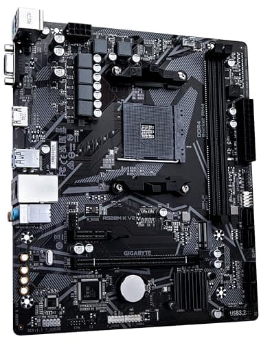GIGABYTE A520M K V2 Mainboard - Unterstützt AMD Ryzen 5000 Serie AM4 CPUs, bis zu 5100MHz DDR4 (OC), PCIe Gen3 x4 M.2, GbE LAN, USB 3.2 Gen 1 Bild 8