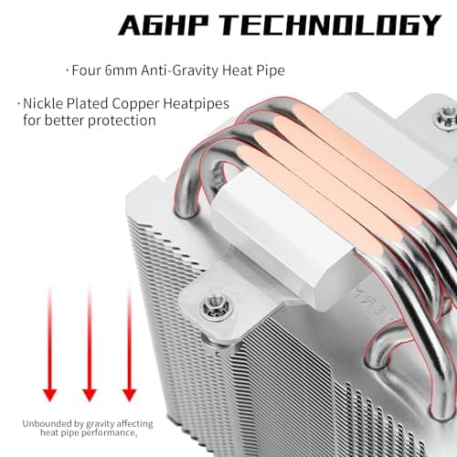 Thermalright Assassin X 120 SE CPU-Luftkühler, 4 Heatpipes, TL-C12C PWM Leiser Lüfter CPU-Kühler mit S-FDB-Lager, für AM4/AM5/Intel LGA1150/1151/1200/1700/1851 Bild 8