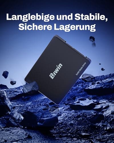 BIWIN M100 SATA 3.0 SSD 512GB - bis zu 550 MB/s Lesen - 6 Gb/s Internes Solid State Drive 2,5" für Laptop & Desktop – Schnell, Leise, Stoßfest Bild 8